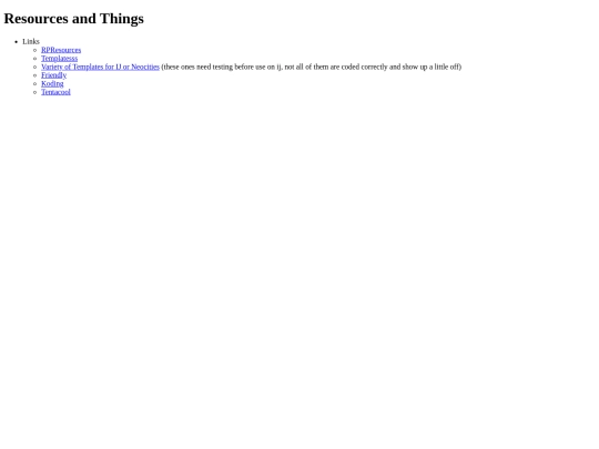 resources screenshot