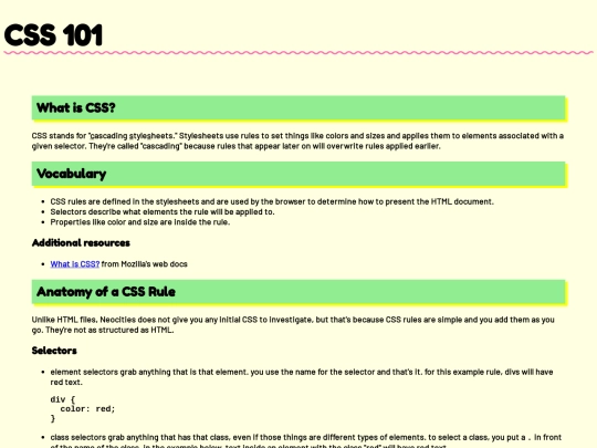tutorial/css101 screenshot