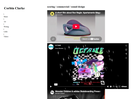 videos screenshot