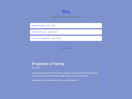 blog screenshot