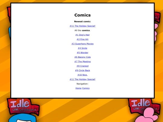 comics/home screenshot