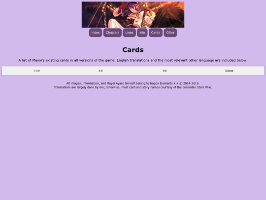 cards screenshot