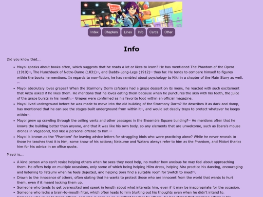 info screenshot
