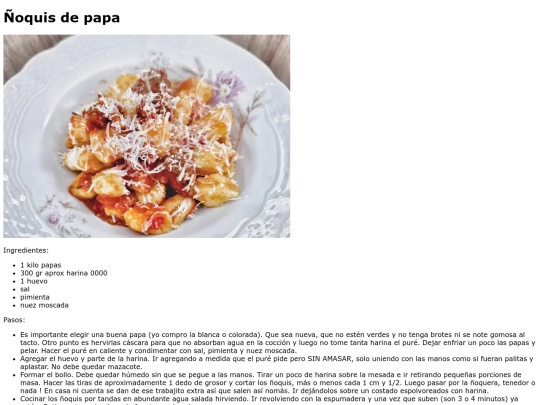 Recetario/oquisdepapa screenshot