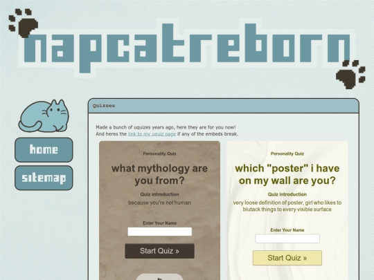 Creations/Quizzes screenshot