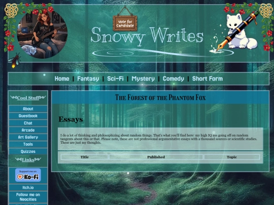 forest/essays screenshot