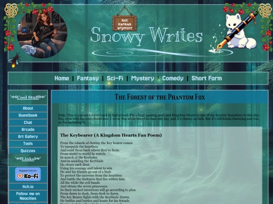 forest/poems/keybearer screenshot