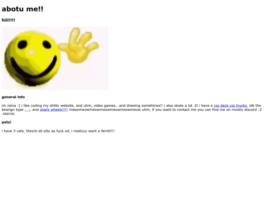 aboutme screenshot