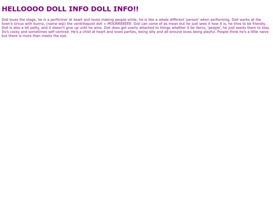 Doll screenshot