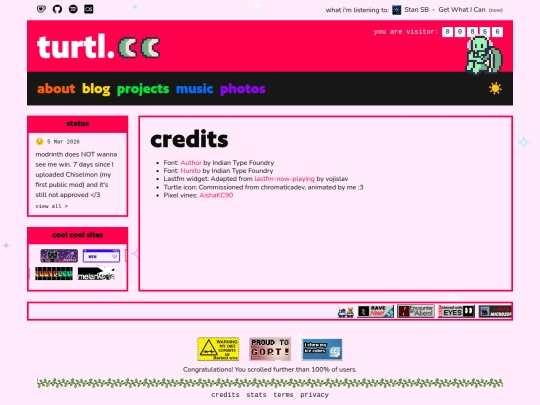 credits screenshot