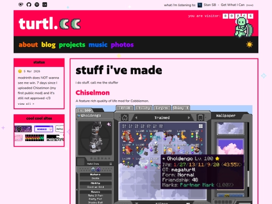 projects screenshot