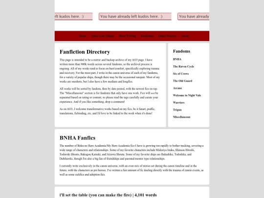 fanfiction/directory screenshot