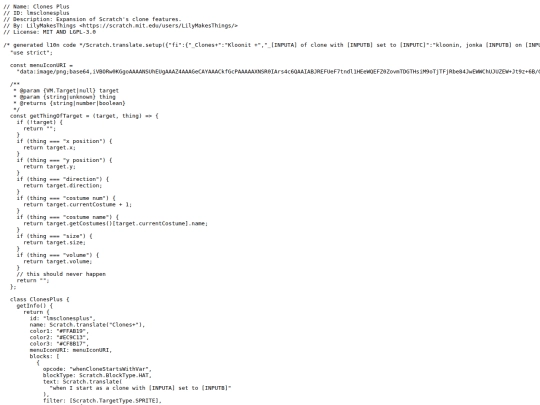 extensions/clonesplus screenshot