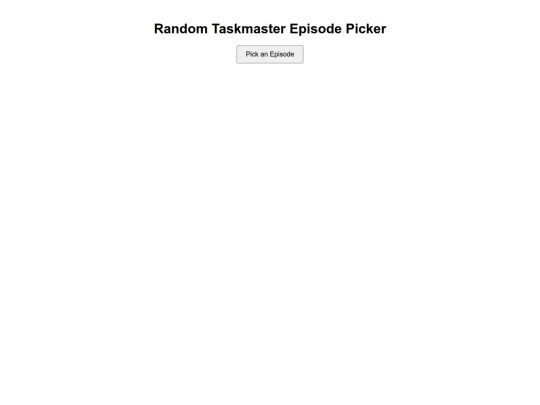 taskmaster/random screenshot
