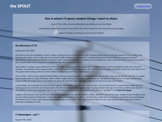 spout screenshot
