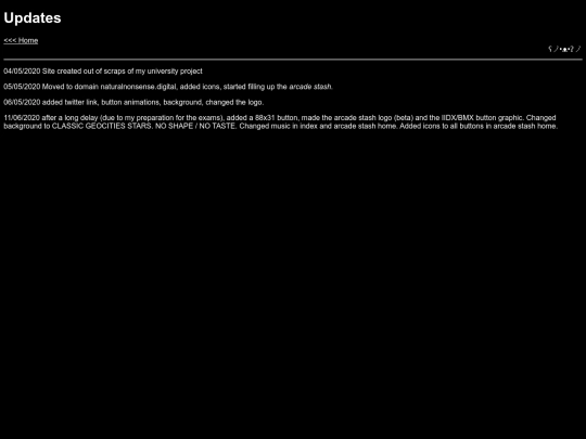 updates screenshot