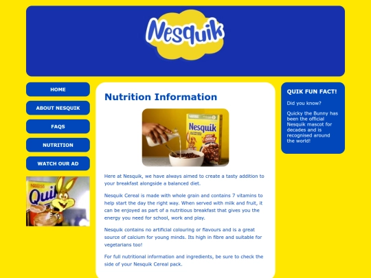 nutrition screenshot