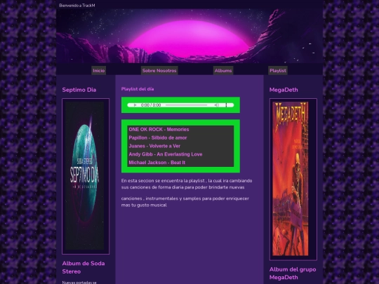 sitio web/playlists screenshot