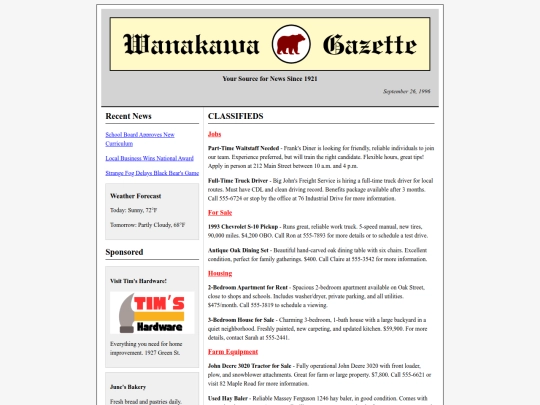 classifieds screenshot