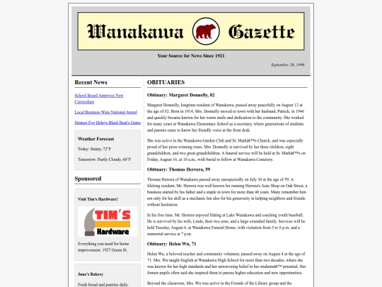 obits screenshot
