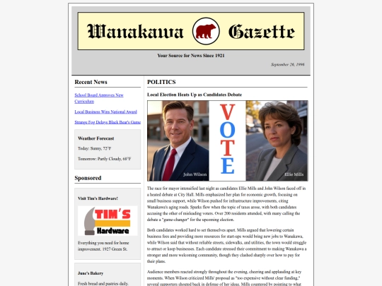 politics screenshot