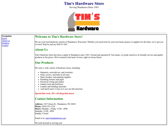 timshardware screenshot