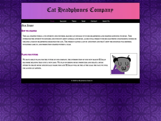 catsite/AboutUs screenshot