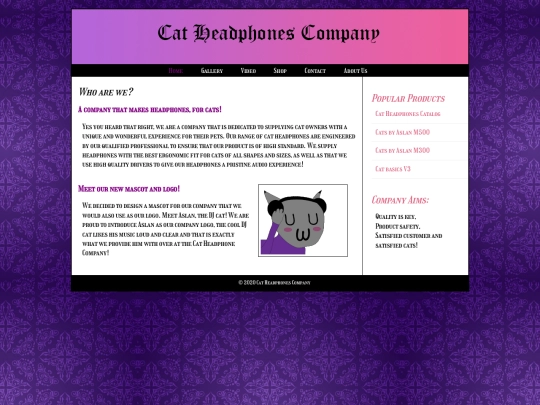 catsite screenshot