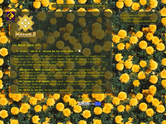 matches/marigold screenshot