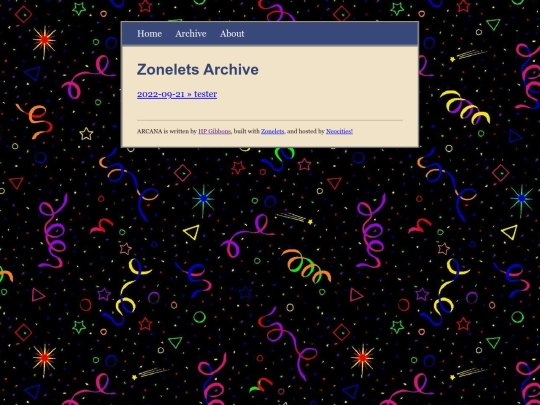 blog/archive screenshot