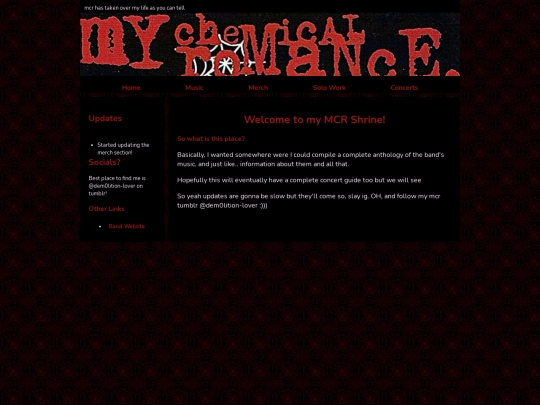 mcr/mcrhome screenshot