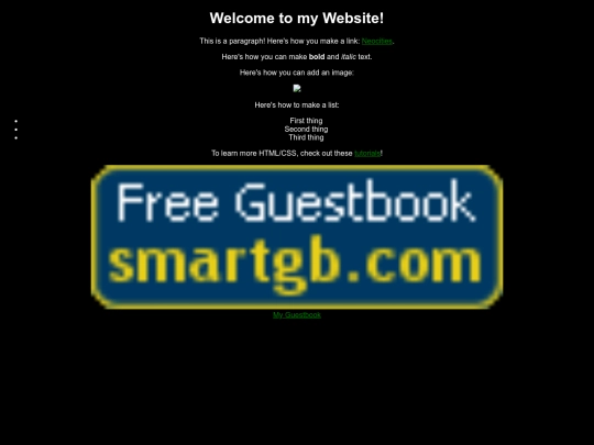 guestbook screenshot