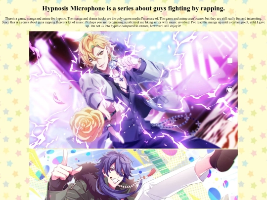 interest/hypnosismic screenshot