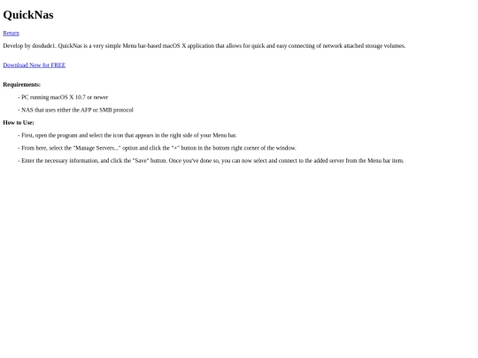 quicknas screenshot