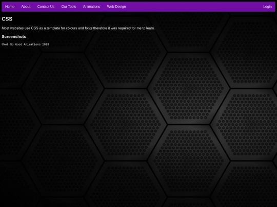 css screenshot