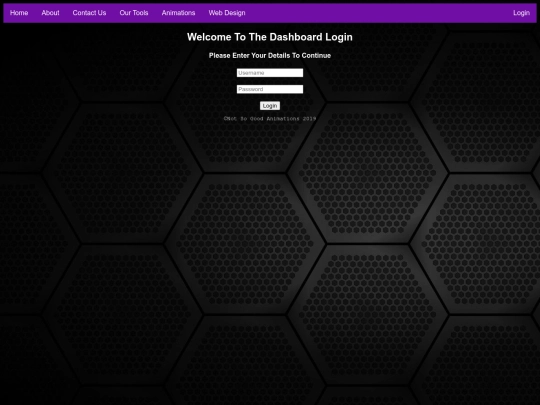 login screenshot