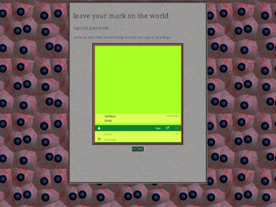 guestbook screenshot