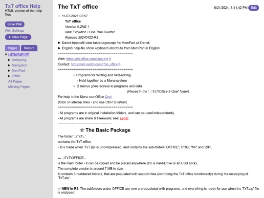 wiki/TxT-HelpWiki screenshot