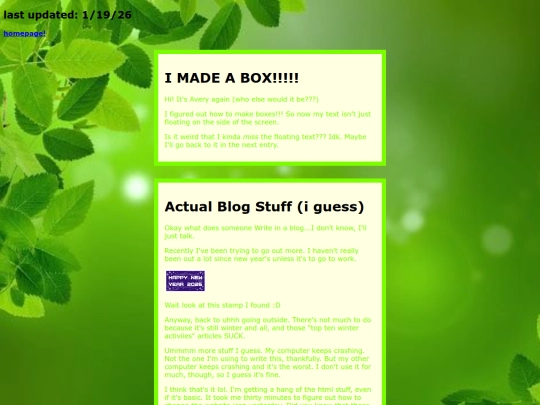 blog screenshot
