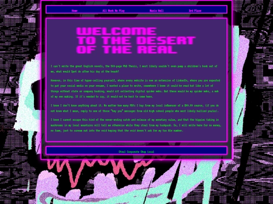 blog/home screenshot