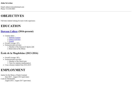 Lab2/Lab2-myCV screenshot