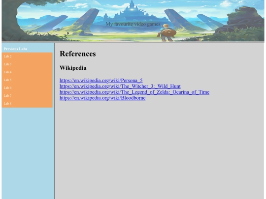 references screenshot