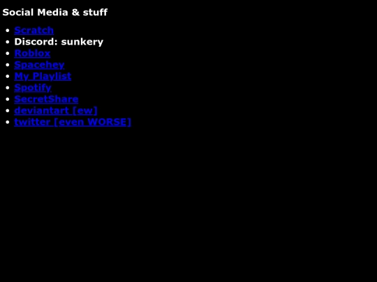 socials screenshot