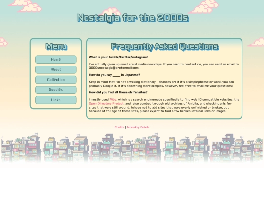 about/FAQ screenshot