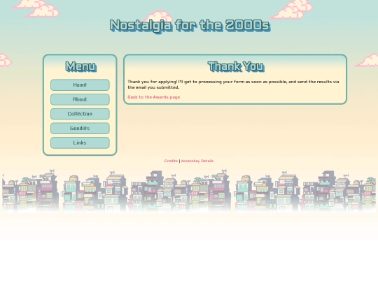 goodies/awards/thankyou screenshot