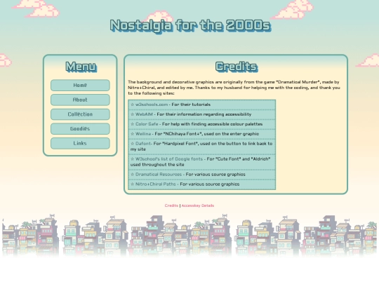 links/credits screenshot