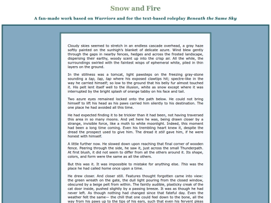 fiction/wc_snownfire screenshot