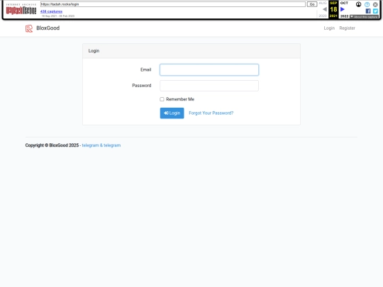 Login screenshot