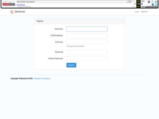Register screenshot