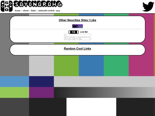 links screenshot